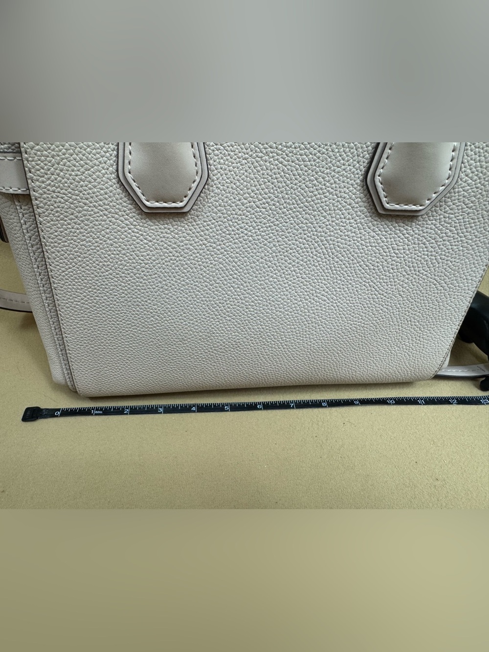 Michael Kors Pebbled Leather Satchel in White - Picture 15 of 16